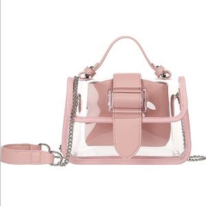 Pink 2 in 1 PVC Shoulder/Crossbody Bag NEW